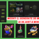 Meshy-1: Create 3D Models using AI in just a minute.