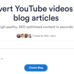 Transform Your Videos into Blogs Instantly with videotoblog.ai (photo: screenshot)